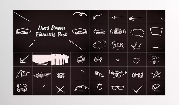 Videohive – Hand Drawn Elements Pack Download 57189729