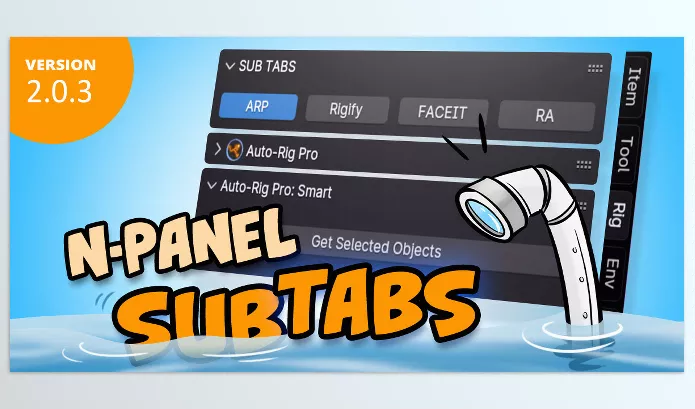 Blender – N Panel Sub Tabs Download v2.0.3