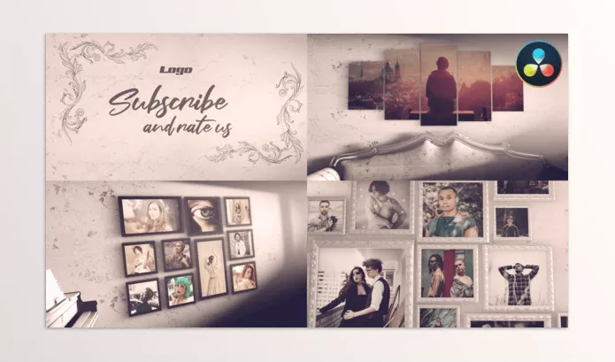 Videohive – Vintage Photo Slides for DaVinci Resolve Download 57499412