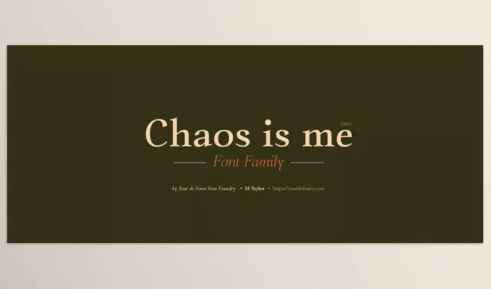 MyFonts – Chaos is me Font Family Download