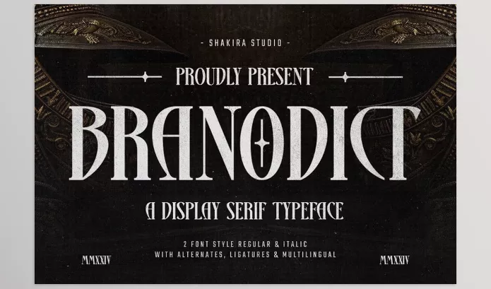 Creative Market – Branodict Modern Display Serif Download 291291893