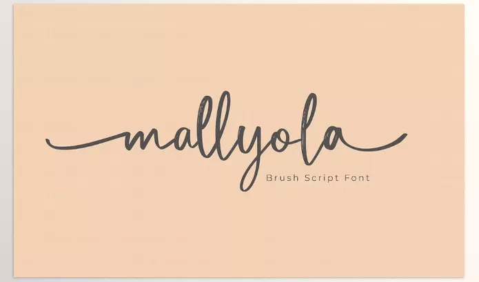 Creative Market – Mallyola Brush Script Font Download 285971214