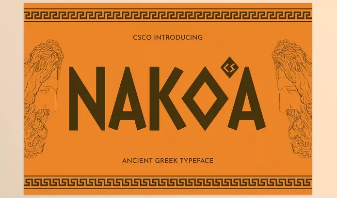 Creative Market – CS Nakoa Ancient Greek Font Download 291240900