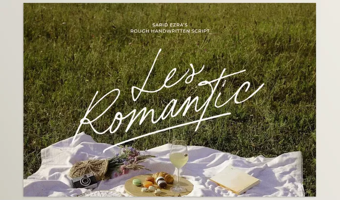 Creative Market – Les Romantic Rough Handwritten Font Download 291314667