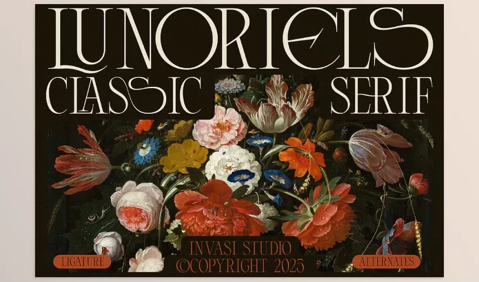 Creative Market – Lunoriels Classic Serif Font Download 291332648