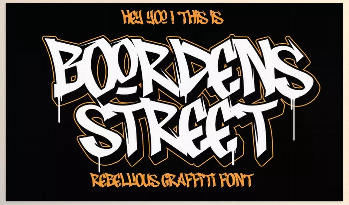 Creative Market – Boordens Street Graffiti Font Download 286251285