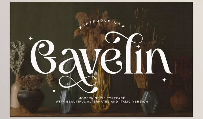 Creative Market – Gavelin Luxury Serif Font Download 291306398