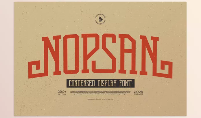 Fontbundles – Nopsan Condensed Display Font Download