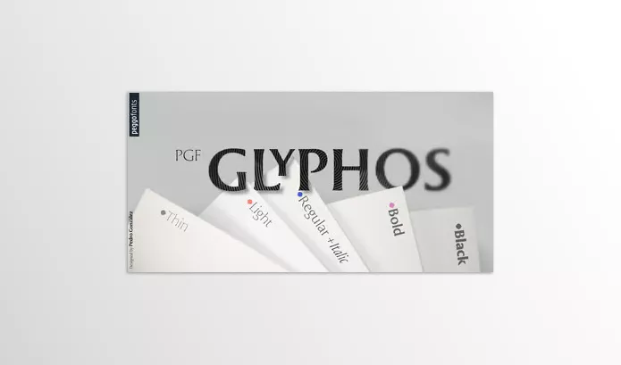 MyFonts – PGF Glyphos Font Family Download