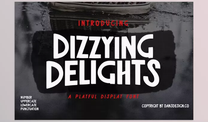 Creative Market – Dizzying Delights Playful Comic Font Download 291362259