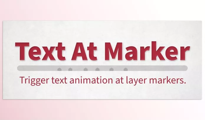 Aescripts – Text At Marker Download v1.3.0