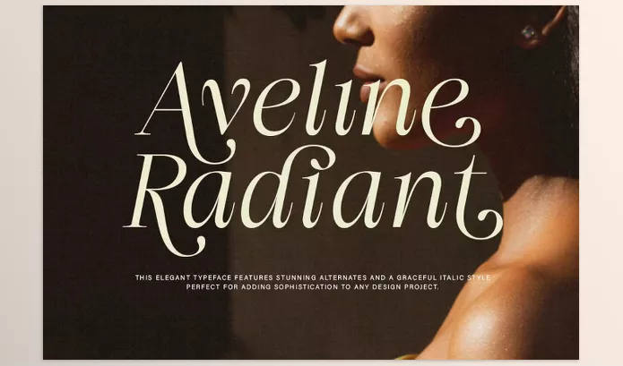 Creative Market – Aveline Radiant Font Download 291378664