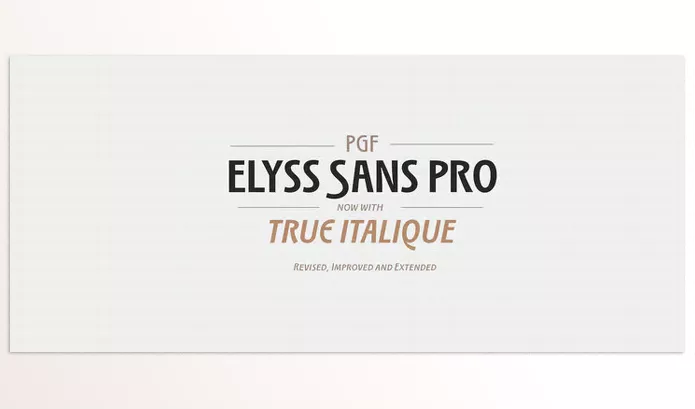 MyFonts – PGF Elyss Sans Pro Font Family Download