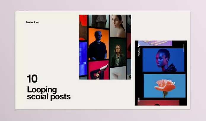 Videohive – Looping Cards For Social Media Posts Download 57806921