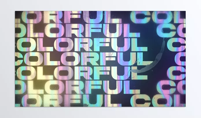 Videohive – Colorful Holo Typography Download 57927214