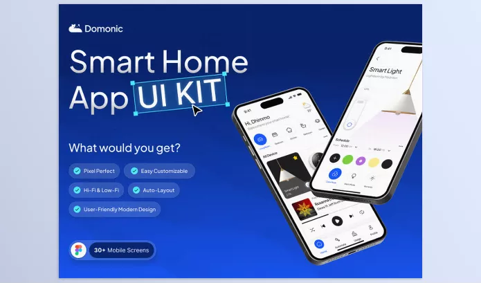 UI8 – Domonic Smart Home App UI Kit Download