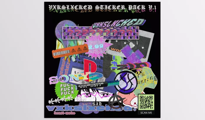 Gumroad – VXKSLXCKED STICKER PACK Download V.1