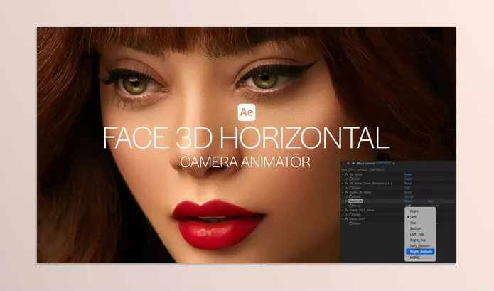 Videohive – Face 3D Horizontal Camera Animator Download 58088978
