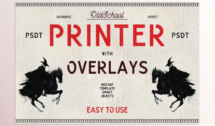 Creative Market – Oldschool Printer Template Download 291369036