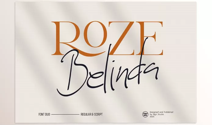 Creative Market – Roze Belinda Display Font Duo Download 291509633