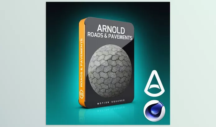 Motion Squared – Arnold Road and Pavement Materials for Cinema 4D Download