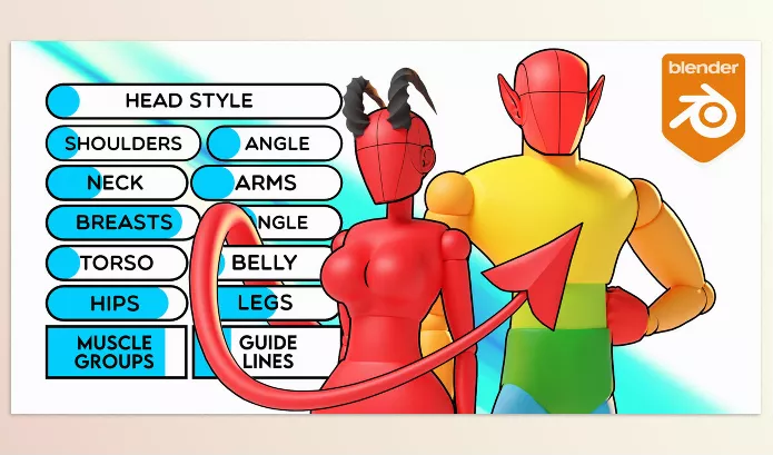 Blender – Adjustable Mannequin Download v1.3