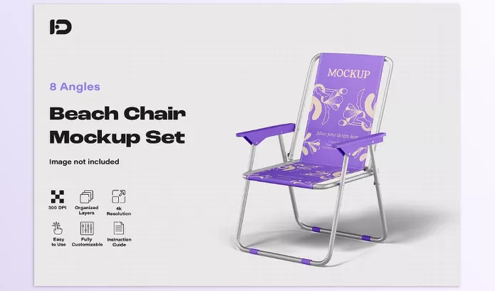 Creative Market – Beach Chair Mockup Set Download 290930310