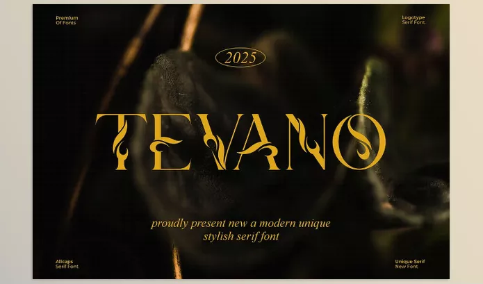 Creative Market – Tevano Modern Unique Serif Font Download 291534532