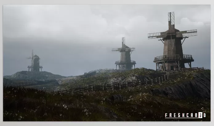 Unreal Engine – Medieval Windmill with Interiors Download