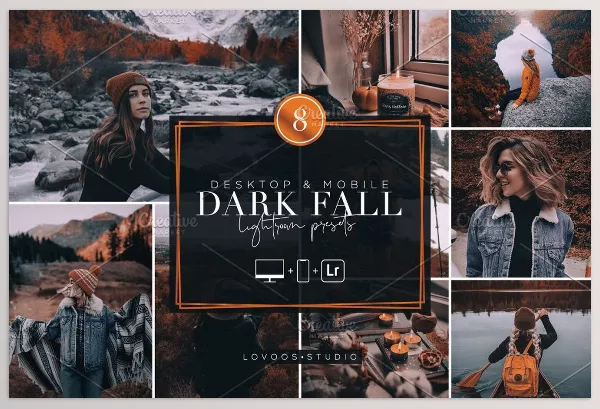 Creative Market – DARK FALL Lightroom Presets Download 5782057