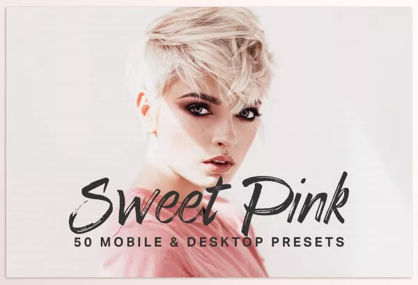 Creative Market – 50 Sweet Pink Lightroom Presets LUTs Download 4435853