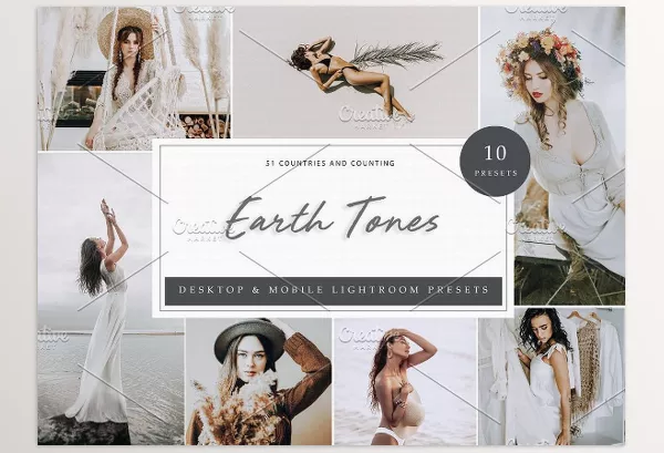 Creative Market – 10 x Lightroom Presets Earth Tones Download 5962531