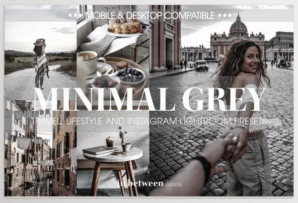 Creative Market – Minimal Grey Lightroom Mobile Preset Download 3836032
