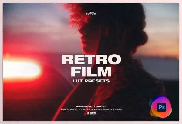 Creative Market – Retro Film LUT Presets Photoshop Download 6182608