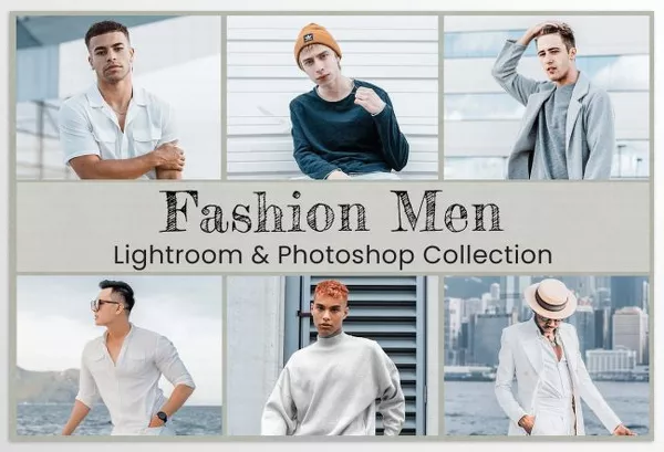 Creative Market – Fashion Men Lightroom Photoshop LUTs Download 6489979 (Mob, Desk)