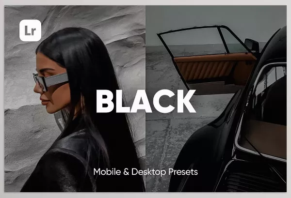 Creative Market – 5 Black Lightroom Presets Download 6453389 (Mob, Desk)