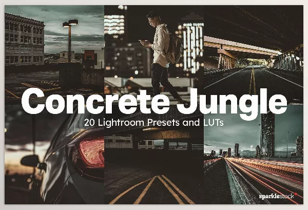SparkleStock – 20 Concrete Jungle Lightroom Presets and LUTs Download
