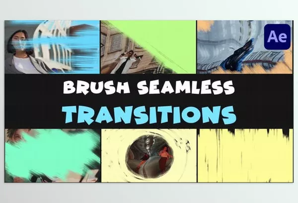 Videohive – Seamless Brush Transitions After Effects Download 50027152