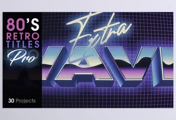 Videohive – 80’s Retro Titles PRO Download 38977448
