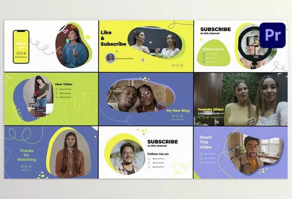 Videohive – Youtube Slides Premiere Pro MOGRT Download 52531872