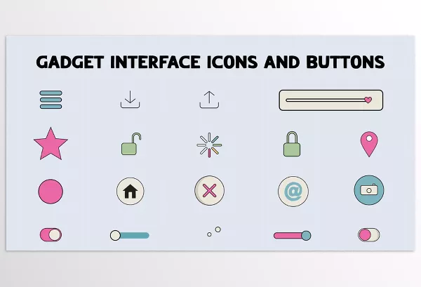 Videohive – Gadget Interface Icons And Buttons for After Effects Download 52508588