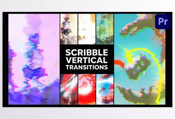 Videohive – Scribble Vertical Transitions Premiere Pro MOGRT Download 52610136