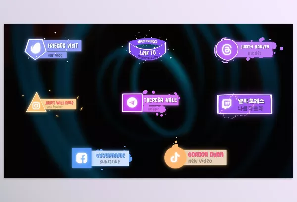 Videohive – Social Media Liquid Lower Thirds for Premiere Pro Download 52634395