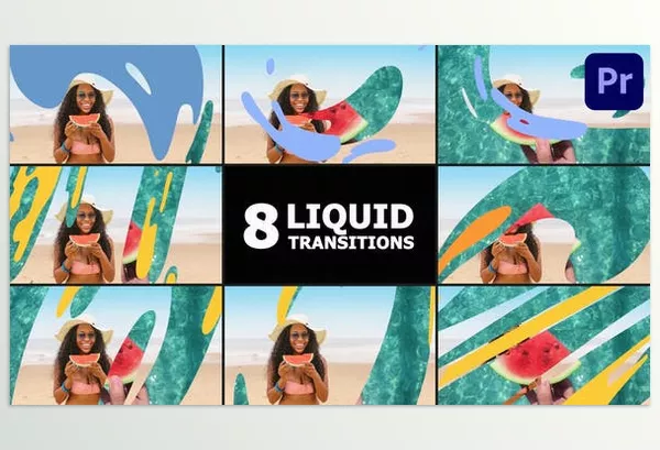 Videohive – Liquid Transitions Premiere Pro MOGRT Download 52661567
