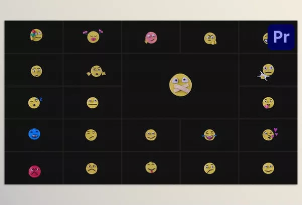 Videohive – Plasticine Emoji Pack Premiere Pro MOGRT Download 52699751