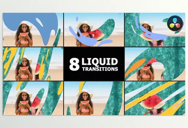 Videohive – Liquid Transitions DaVinci Resolve Download 52743471