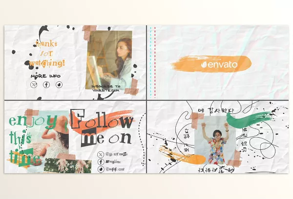Videohive – Crumpled Paper Slides for After Effects Download 53520663