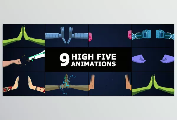 Videohive – High Five Animations for After Effects Download 53685510