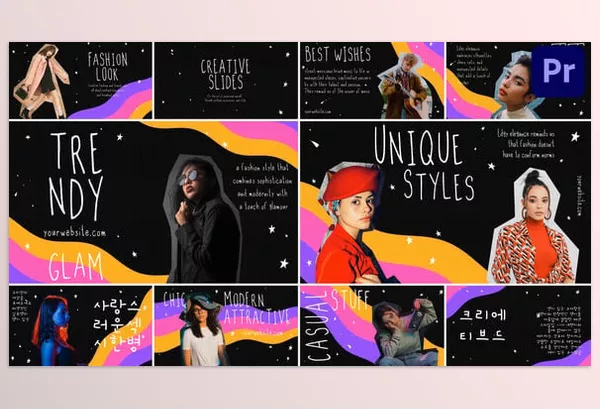 Videohive – Colorful Creative Slides for Premiere Pro Download 53436084