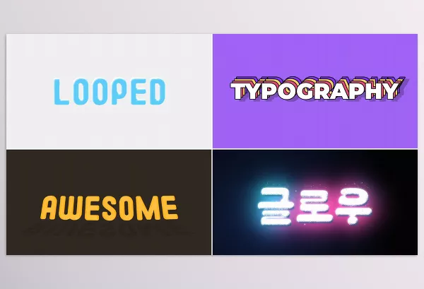 Videohive – Colorful Looped Typography for Premiere Pro Download 53653487